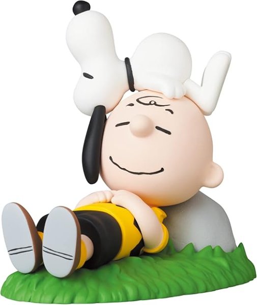 画像1: ☆UDFウルトラディテールフィギュア No.681 PEANUTS SERIES 13 NAPPING CHARLIE BROWN & SNOOPY ナッピング チャーリー ブラウン & スヌーピー 全高約87mm ノンスケール 塗装済み 完成品 フィギュア [ B09SPN44ZN / 4530956156811 / ] (1)