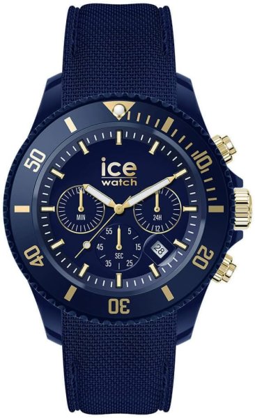 画像1: 正規代理店 [Ice-watch] アイスウォッチ 時計 腕時計 メンズ 021601 ICE chrono ダーク ブルー ゴールド ミディアム 40mm クロノグラフ [ B0CJBZXZ8N / 4895173316050 / 21601 ] (1)