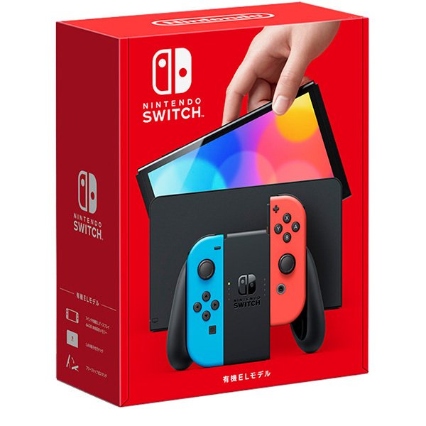 画像1: 《未リサーチ》Nintendo Switch(有機ELモデル) Joy-Con(L) ネオンブルー/(R) ネオンレッド [ B098B79SJL / 4902370548501 / HEG-S-KABAA ] (1)