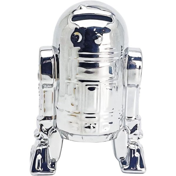 画像1: 〇ウォルト ディズニー カンパニー 創立100周年 D100 スターウォーズ R2-D2 シルバー R2D2 ドロイド 貯金箱 SAN4285-1 [ B0C43BJGP4 / 4942423275121 / / 171985 ] (1)