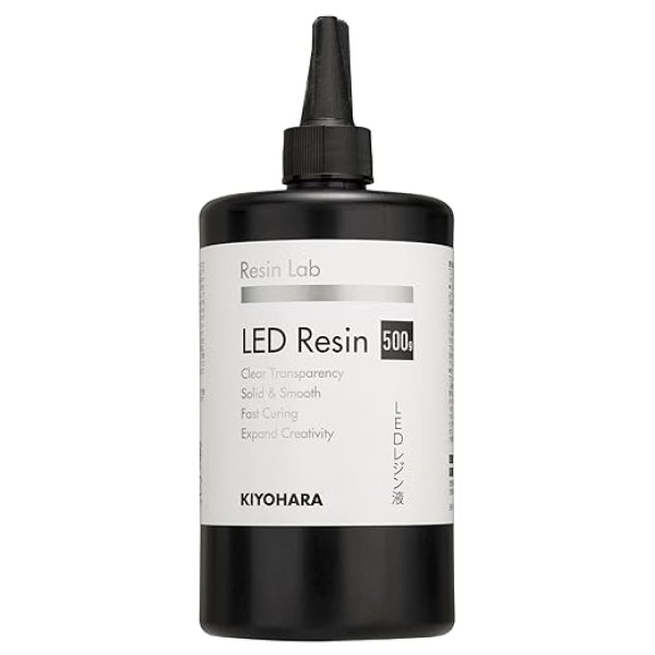 画像1: KIYOHARA 【日本製】 Resin Lab レジンラボ LED レジン液 500g RLR500 [ B092HVWMQL / 4965492976492 / RLR500 ] (1)