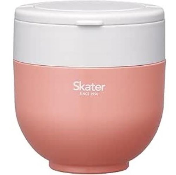 画像1: スケーター(Skater) 保温 保冷 丼ぶり ランチジャー 540ml 折りたたみハンドル付 抗菌 テラコッタオレンジ LDNO6AG [ B0DFGN8L25 / 4973307680151 / LDNO6AG ] (1)