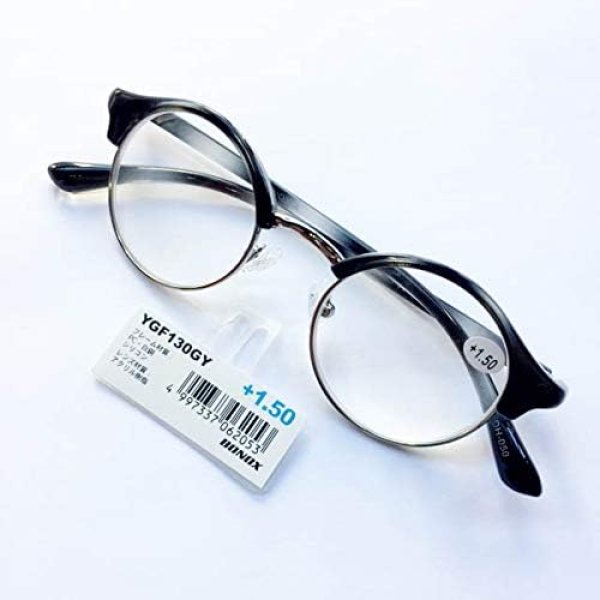 画像1: [ダルトン] YGF130 老眼鏡 福祉 介護 ルーペ Reading Glasses シニアグラス BONOX  (GRAY, 1.0) [ B08BFL7QGV / 4997337062046 / YGF131 ] (1)