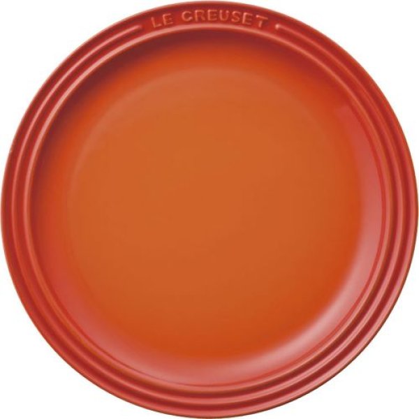 画像1: ル・クルーゼ(Le Creuset) 皿 ラウンド・プレート 19 cm オレンジ 【日本正規販売品】 [ B00FN2CX50 / 630870119221 / 910140-19-09 ] (1)