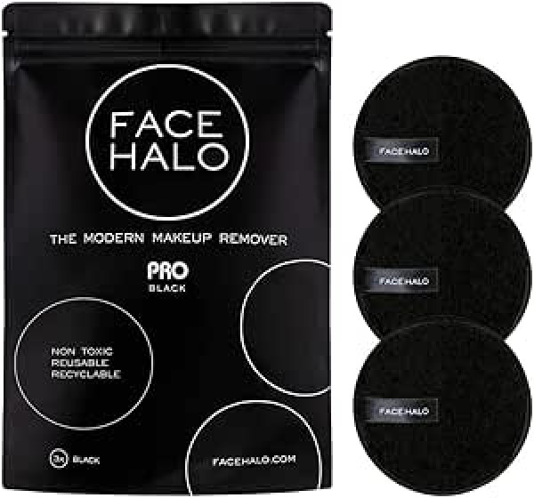 画像1: FACE HALO(フェイスハロー) クレンジングパッド (プロ) BLACK 3枚入り [ B084HQWTM8 / 860000378864 / FH10104 ] (1)