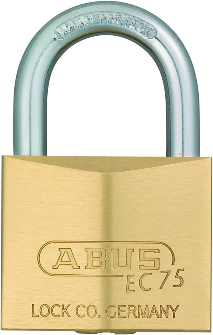 ABUS 真鍮南京錠 BPEC75/40 KD ディンプルシリンダー バラ番